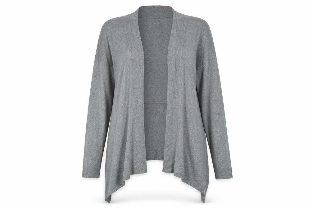 MISTRAF Womens Grey   Cardigan Jumper Size 16