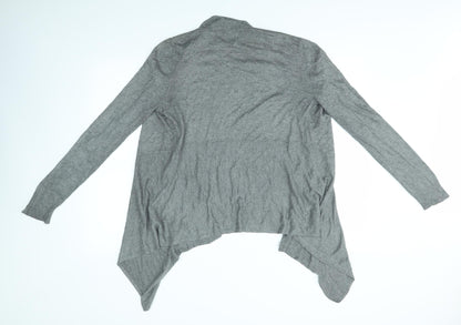MISTRAF Womens Grey   Cardigan Jumper Size 16