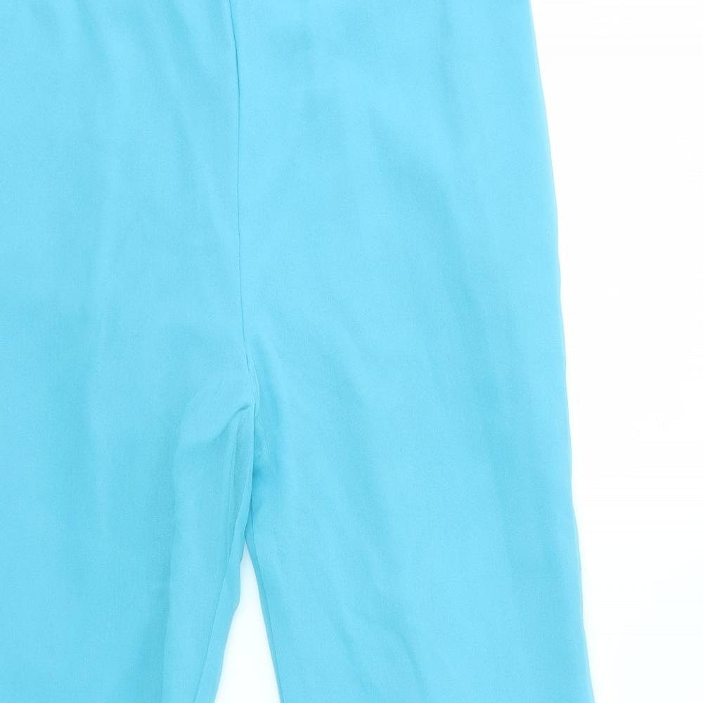 Womens UK Size M Preworn Regular Fit  Blue Trousers