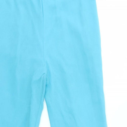 Womens UK Size M Preworn Regular Fit  Blue Trousers