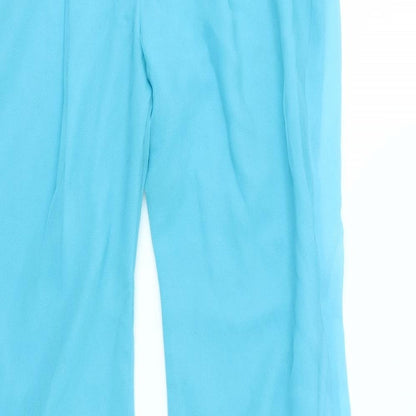 Womens UK Size M Preworn Regular Fit  Blue Trousers