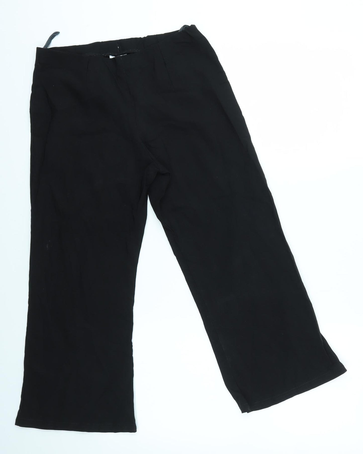 Select Womens Black   Dress Pants Trousers Size 12 L22 in - CROPPED