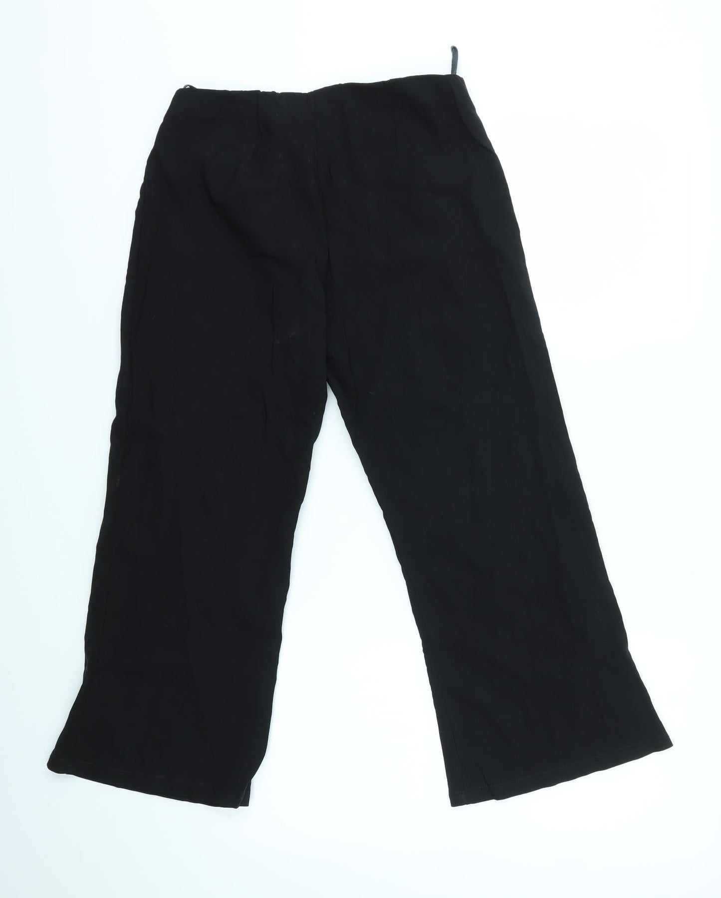 Select Womens Black   Dress Pants Trousers Size 12 L22 in - CROPPED