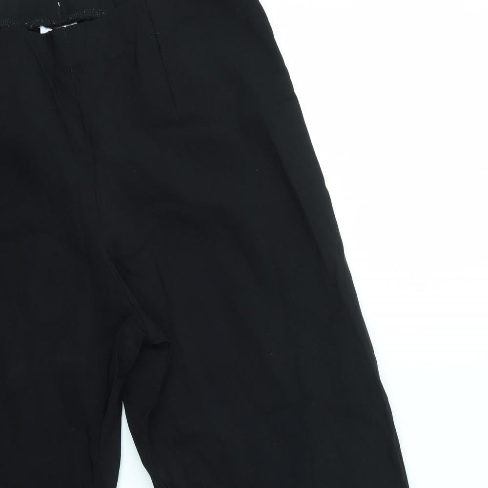 Select Womens Black   Dress Pants Trousers Size 12 L22 in - CROPPED