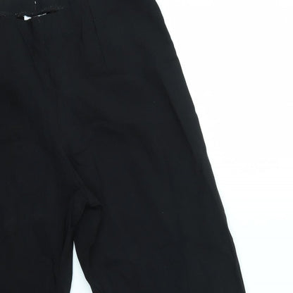 Select Womens Black   Dress Pants Trousers Size 12 L22 in - CROPPED