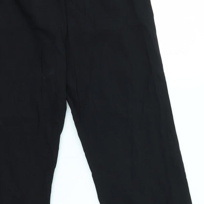 Select Womens Black   Dress Pants Trousers Size 12 L22 in - CROPPED