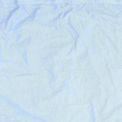 Mens UK Collar Size S EASY 1973 Smart Blue  Dress Shirt