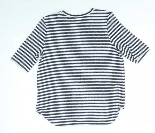 M&S Womens Multicoloured Striped  Pullover Jumper Size 12
