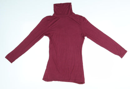 Womens UK Size S Preworn Purple Basic Blouse