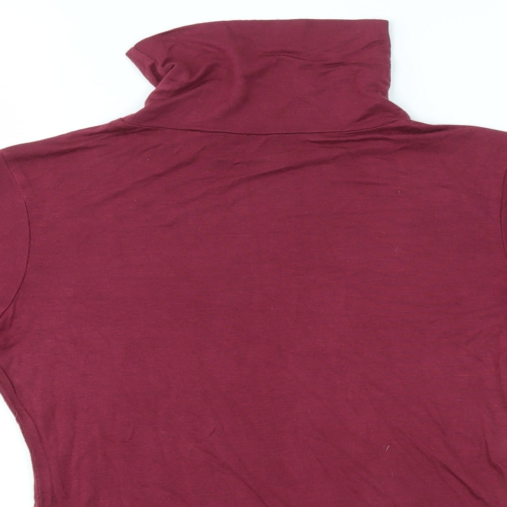 Womens UK Size S Preworn Purple Basic Blouse