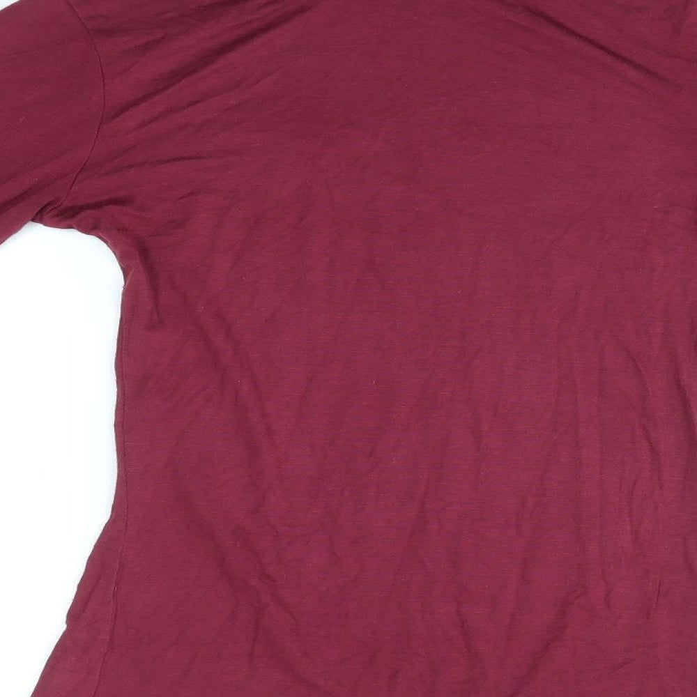 Womens UK Size S Preworn Purple Basic Blouse