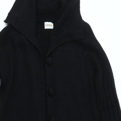 Womens UK Size M Roman Originals Black Cardigan Jumper