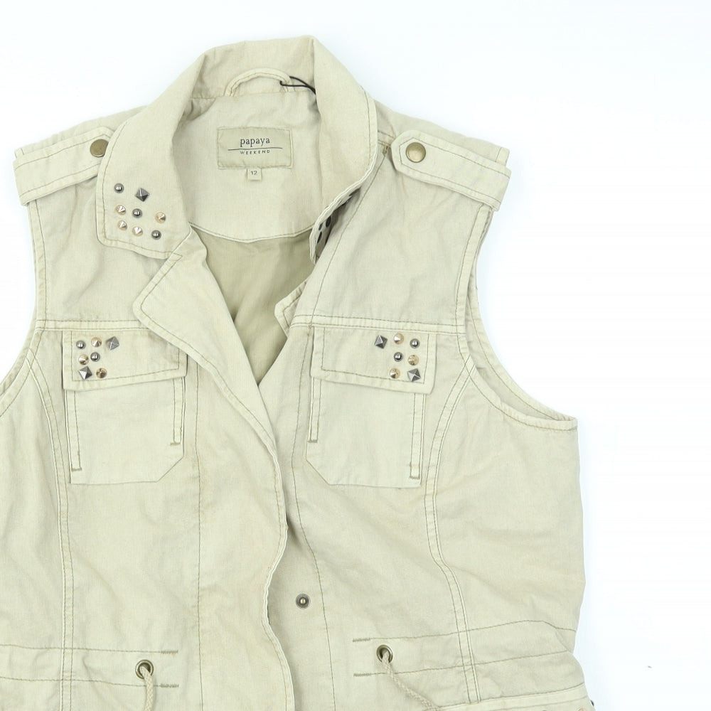 Matalan Womens Beige   Jacket Coat Size 12