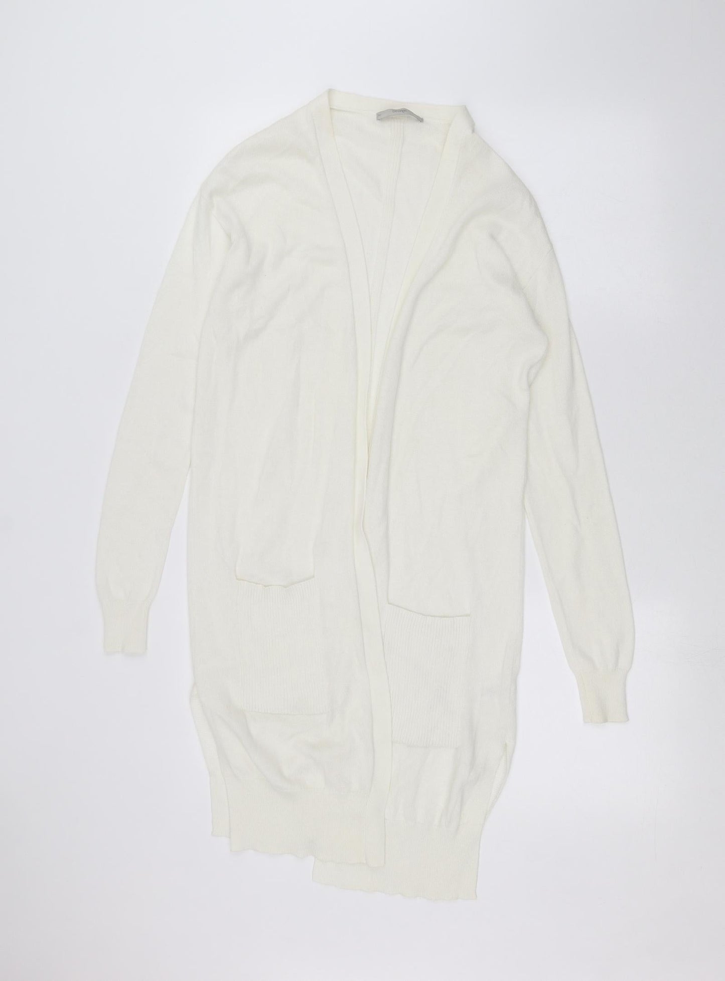 George Womens White   Cardigan Jumper Size 8