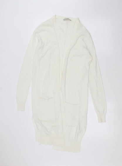 George Womens White   Cardigan Jumper Size 8