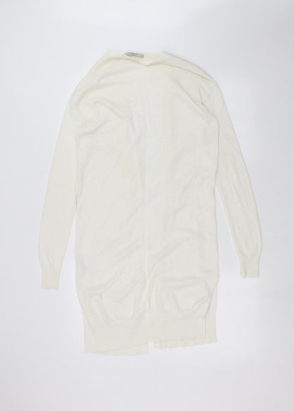 George Womens White   Cardigan Jumper Size 8