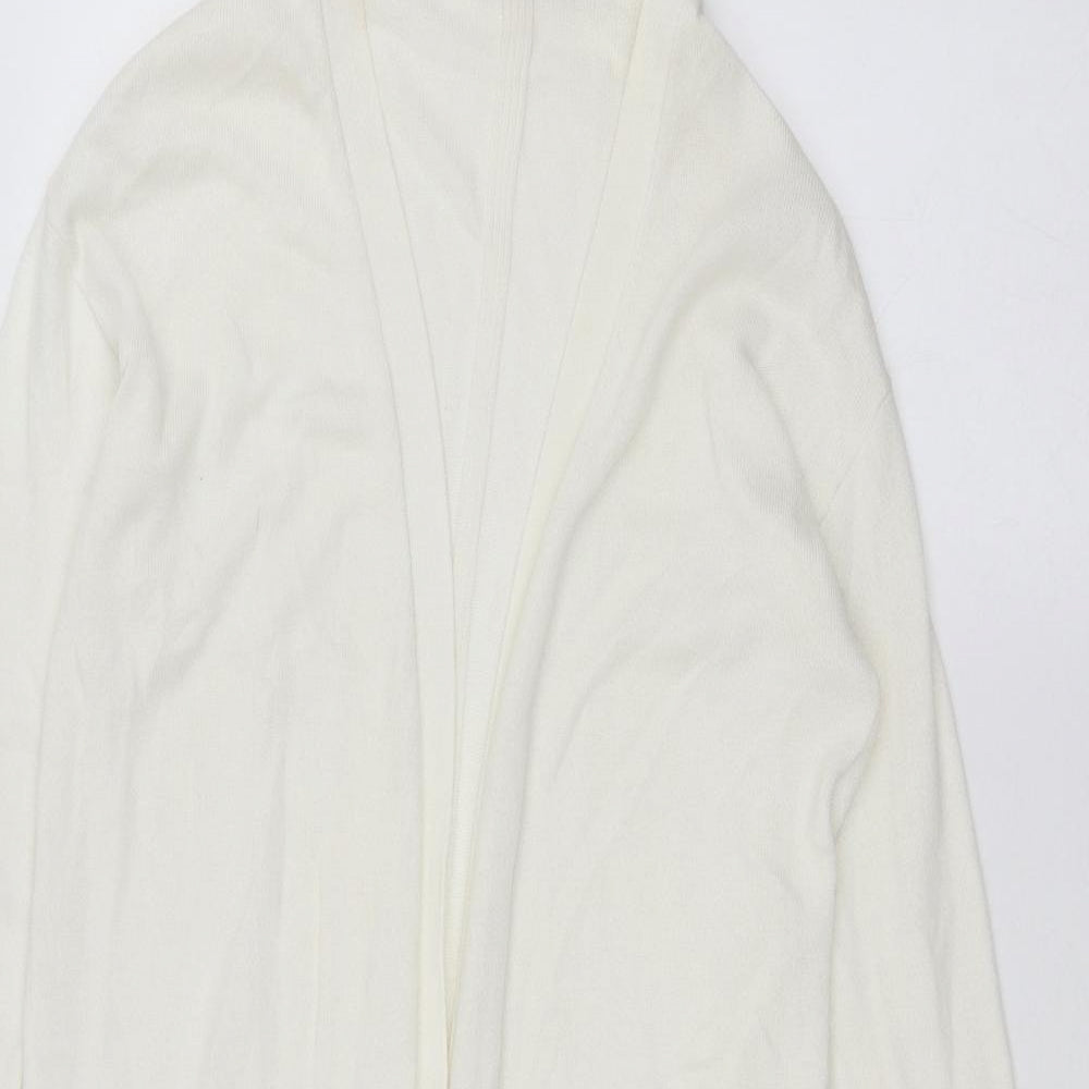 George Womens White   Cardigan Jumper Size 8