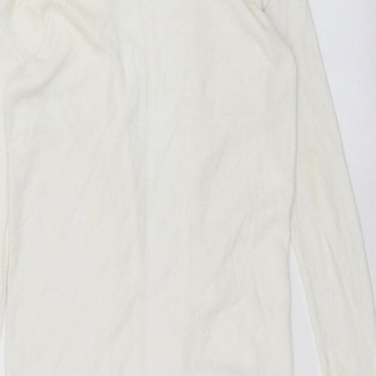 George Womens White   Cardigan Jumper Size 8