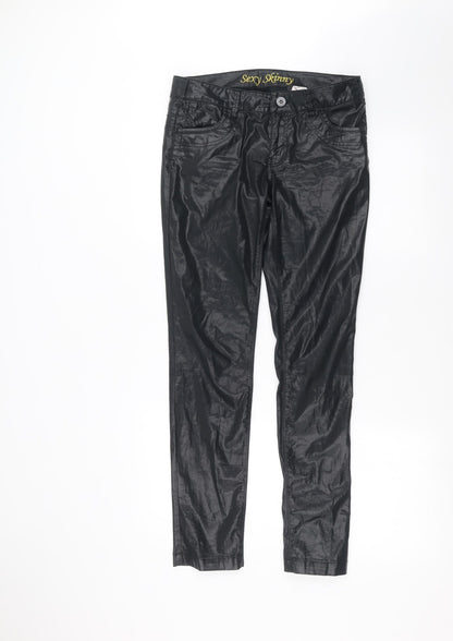 Womens UK Size 10 NEXT Regular Fit  Black Trousers