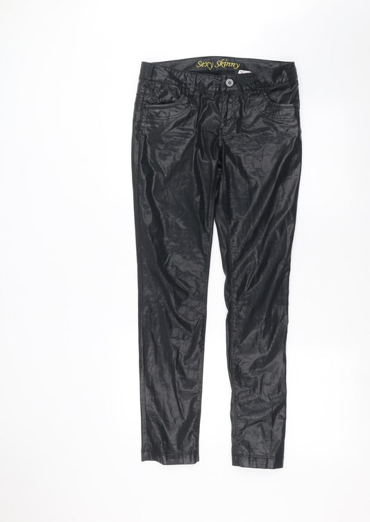 Womens UK Size 10 NEXT Regular Fit  Black Trousers