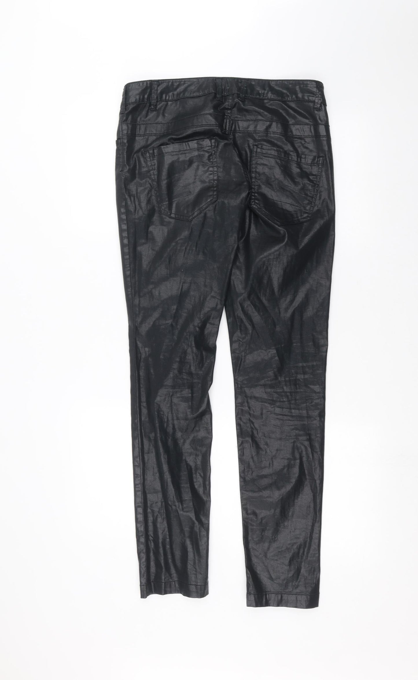 Womens UK Size 10 NEXT Regular Fit  Black Trousers