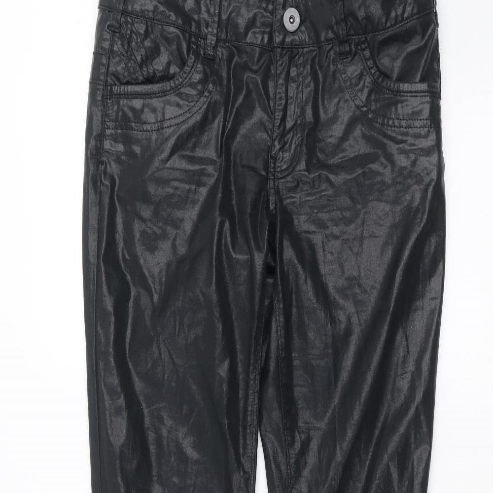 Womens UK Size 10 NEXT Regular Fit  Black Trousers