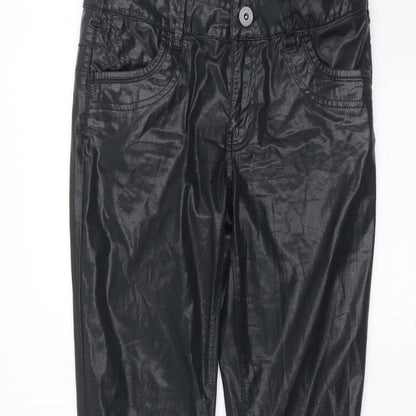 Womens UK Size 10 NEXT Regular Fit  Black Trousers