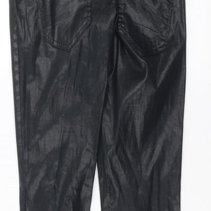 Womens UK Size 10 NEXT Regular Fit  Black Trousers