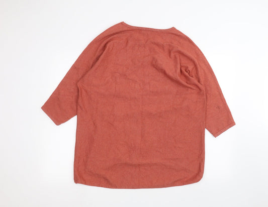 Womens UK Size L Viz a VIZ Orange Pullover Jumper