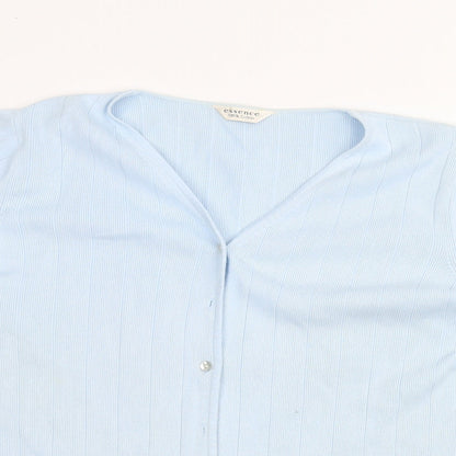 Womens UK Size 18 essence Blue Cardigan Jumper