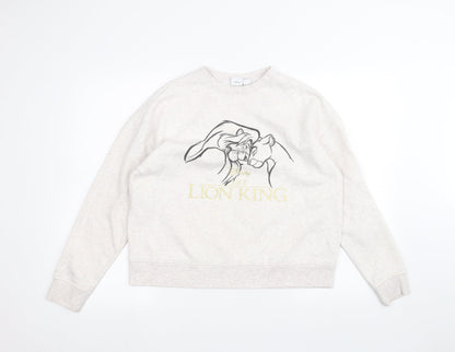 Primark Womens White   Pullover Jumper Size S