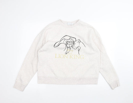 Primark Womens White   Pullover Jumper Size S