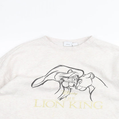 Primark Womens White   Pullover Jumper Size S