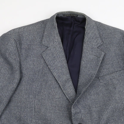 Executive Collection Mens Blue   Jacket Suit Jacket Size 42