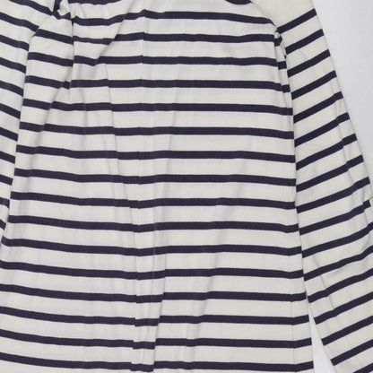 Gap Womens White Striped  Pullover Jumper Size M