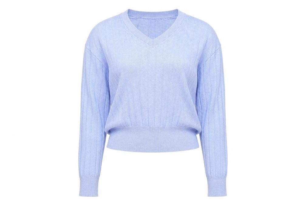 Womens UK Size S Marks and Spencer Blue Basic T-Shirt