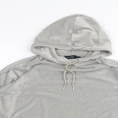 F&F Womens Grey   Pullover Hoodie Size 12