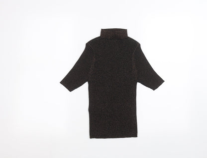 Womens UK Size 8 New Look Black Basic T-Shirt