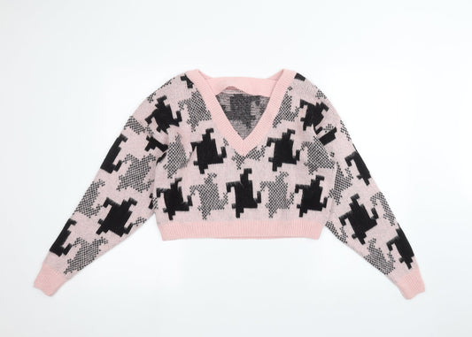 Lola Skye Womens Pink   Pullover Jumper Size 10