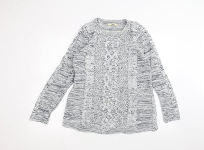 Womens UK Size M Oasis White Pullover Jumper