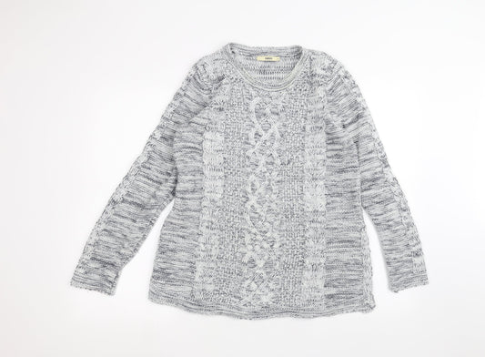 Womens UK Size M Oasis White Pullover Jumper