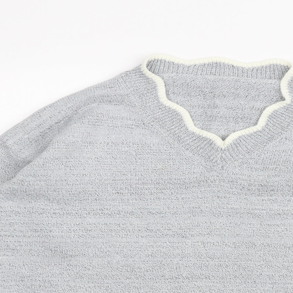 Womens UK Size S Preworn Grey Pullover Jumper