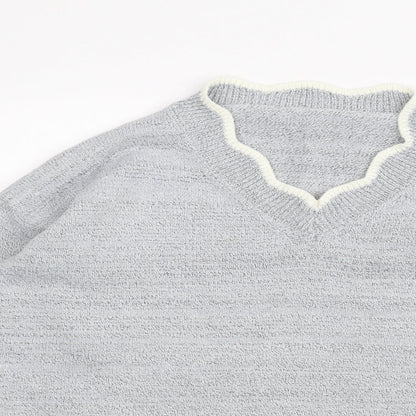 Womens UK Size S Preworn Grey Pullover Jumper