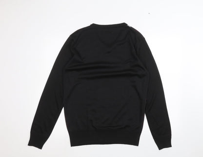 Hudson Harbour Mens Black   Pullover Jumper Size M