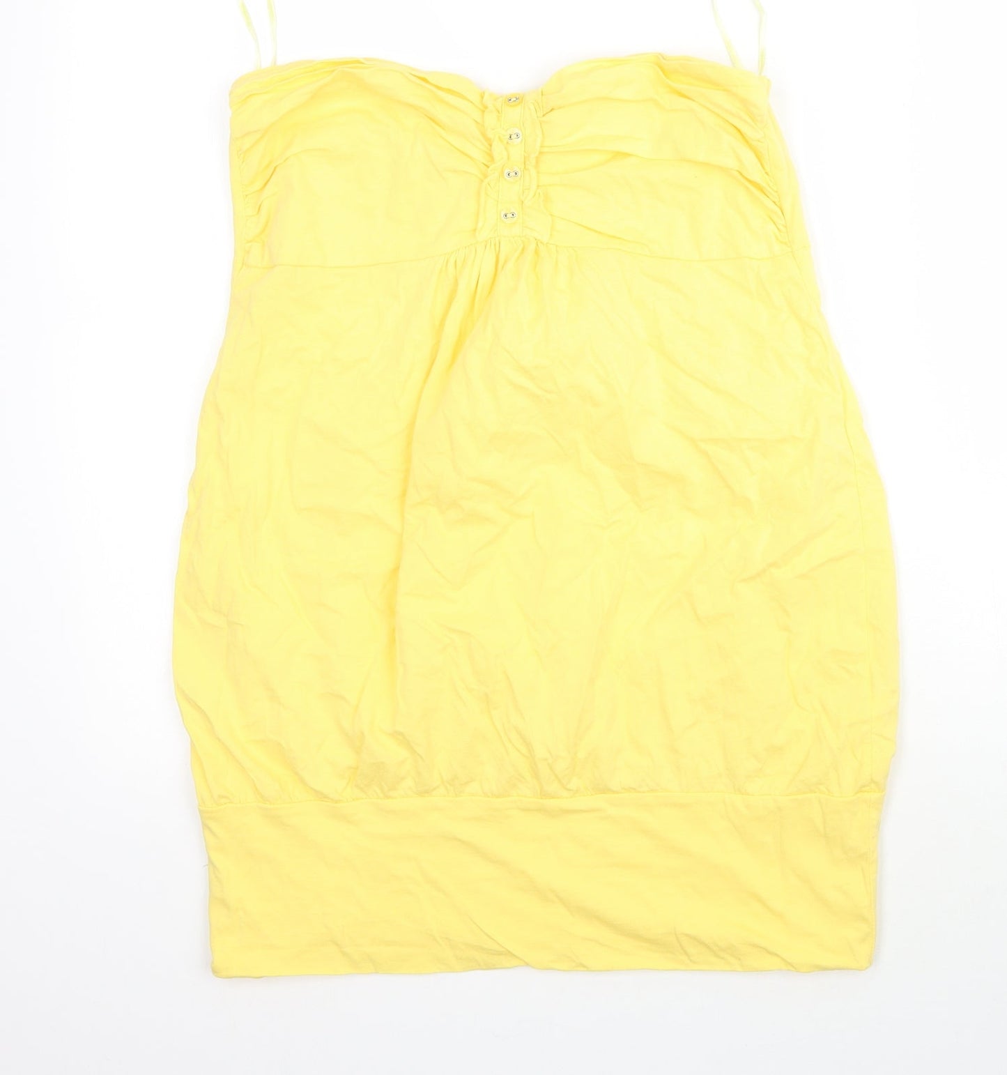 Womens UK Size 14 Select Yellow Basic Blouse