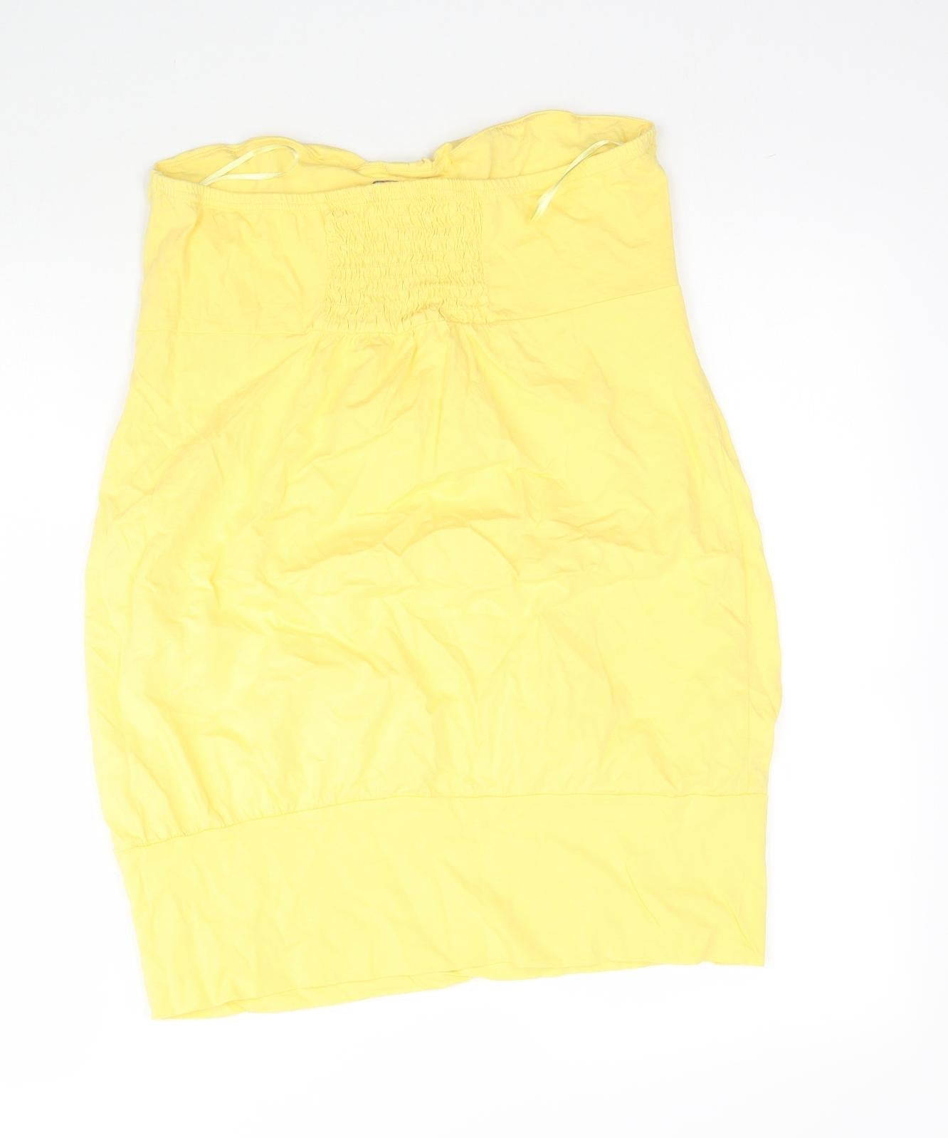 Womens UK Size 14 Select Yellow Basic Blouse