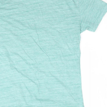 Womens UK Size S Matalan Green Basic T-Shirt