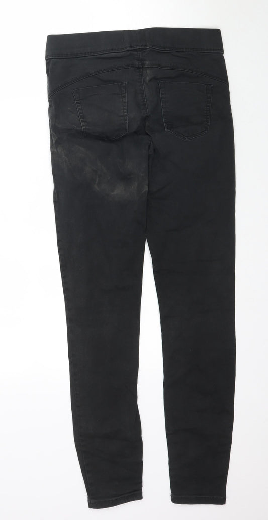 Denim & Co. Womens Black  Denim Jegging Jeans Size 10 L29 in