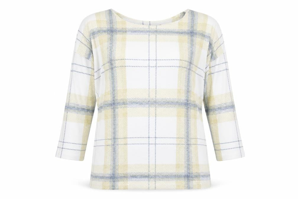 Bonmarché Womens Multicoloured Plaid Pullover Jumper Size 14