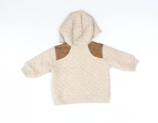 George Baby Beige   Full Zip Jumper One Size  - Hoodie